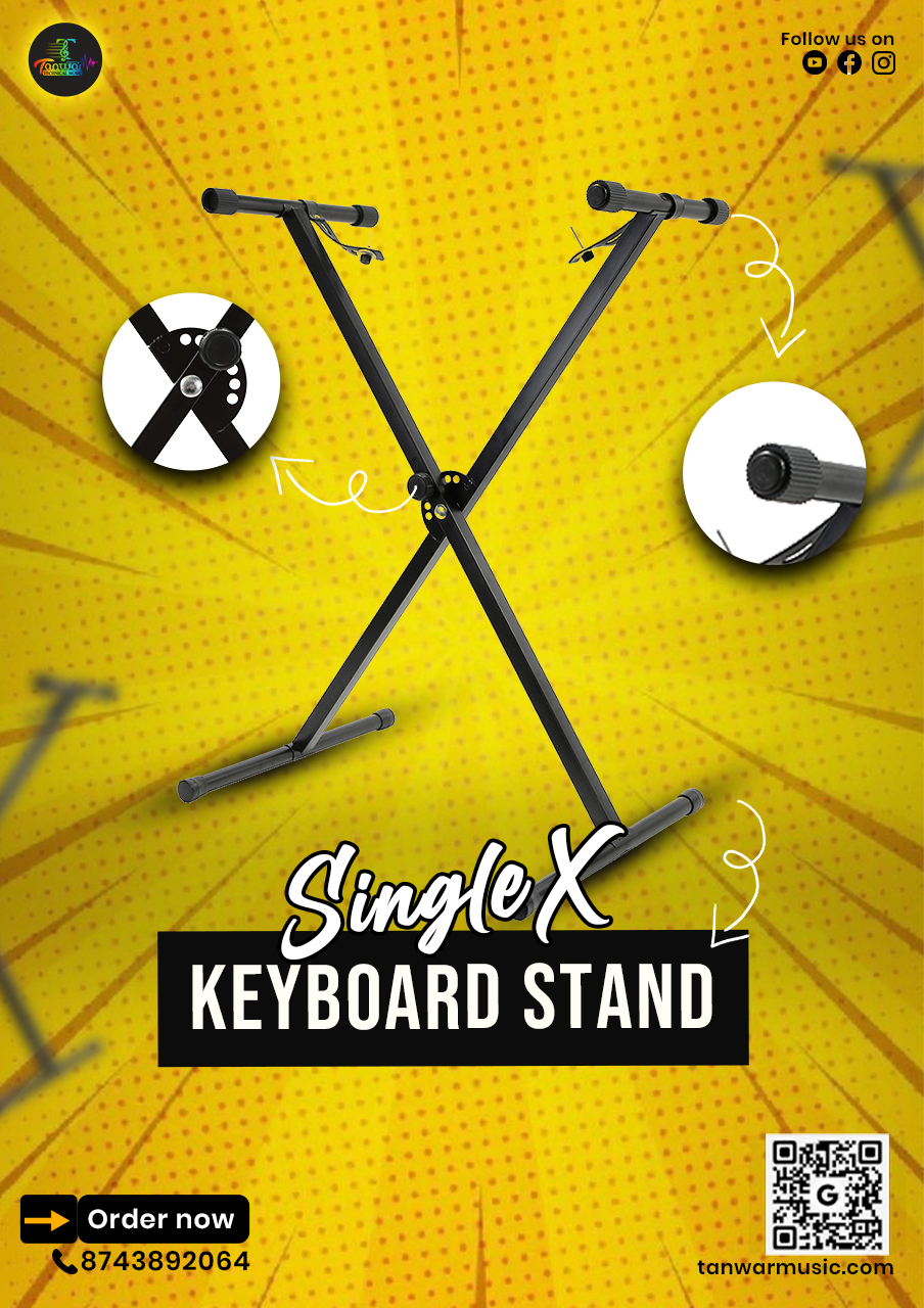 Keyboard Foldable Normal X-Stand – Adjustable & Sturdy Portable Stand