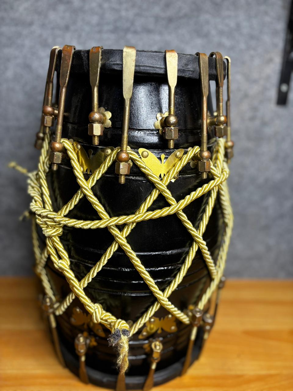 Black Sheesham Wood Dholak