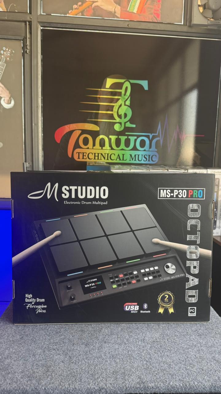 M-Studio MS P30 Pro Electronic Octapad (Black)